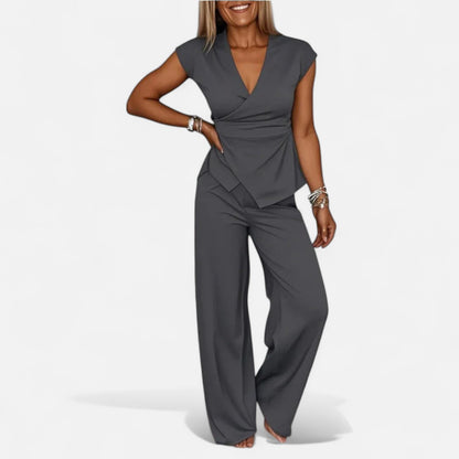 Old Monarchy | Women's Summer Co-ord Set – Tailored Ease, Modern Refinement