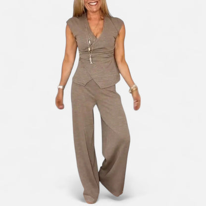 Old Monarchy | Women's Summer Co-ord Set – Tailored Ease, Modern Refinement