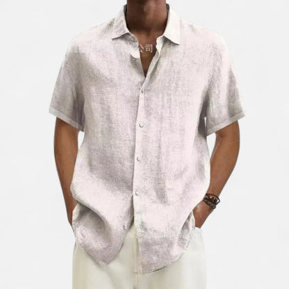 Old Monarchy | Men’s Cotton-Linen Summer Shirt – Lightweight Breathability, Timeless Warm-Weather Style