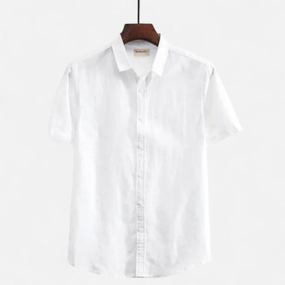 Old Monarchy | Men’s Linen Short-Sleeved Shirt – Lightweight Comfort for Summer Days
